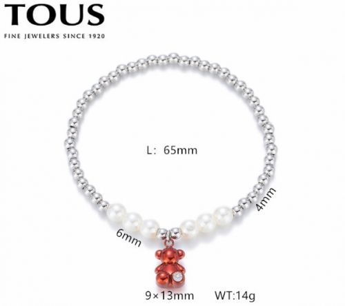 Stainless Steel Tou*s Bracelet-DY240710-SL-263SO-214-15