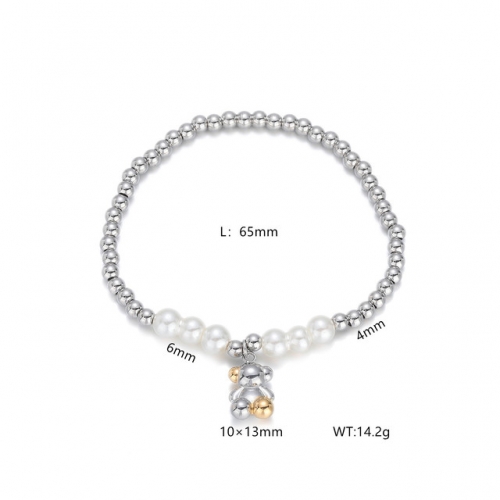 Stainless Steel Tou*s Bracelet-DY240710-SL-190S-200-14