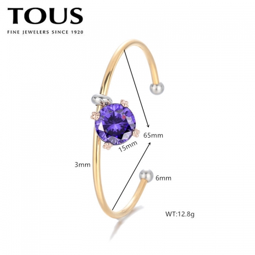 Stainless Steel Tou*s Bangle-DY240710-SL-225G-271-19