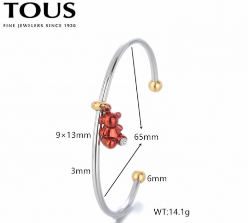 Stainless Steel Tou*s Bangle-DY240710-SL-246SO-257-18