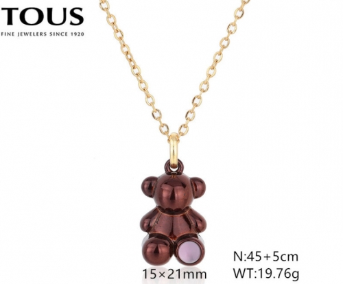 Stainless Steel Tou*s Necklace-DY240710-XL-253GC-229-16