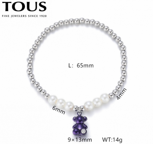 Stainless Steel Tou*s Bracelet-DY240710-SL-259SP-214-15