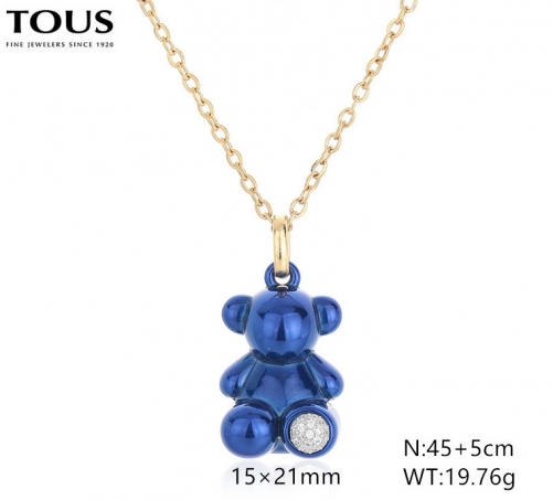 Stainless Steel Tou*s Necklace-DY240710-XL-216G-257-18