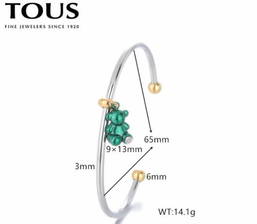 Stainless Steel Tou*s Bangle-DY240710-SL-243SG-257-18