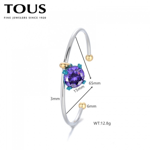 Stainless Steel Tou*s Bangle-DY240710-SL-236S-24-17