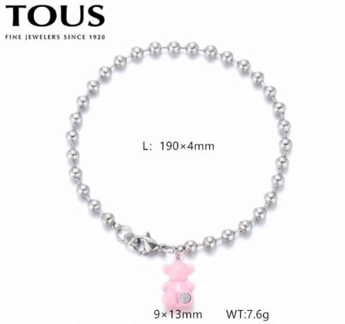 Stainless Steel Tou*s Bracelet-DY240710-SL-279SP-171-12