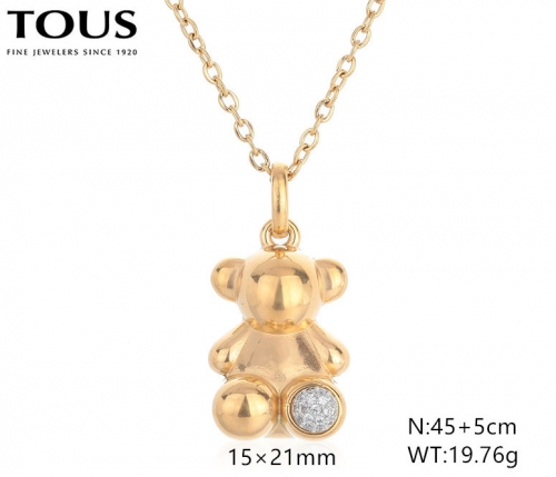 Stainless Steel Tou*s Necklace-DY240710-XL-211G-257-18