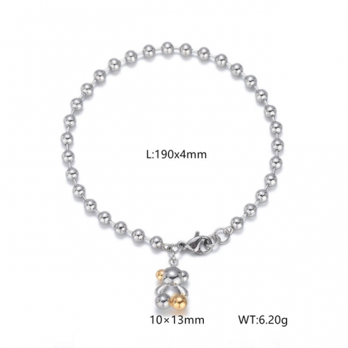 Stainless Steel Tou*s Bracelet-DY240710-SL-198S-157-11