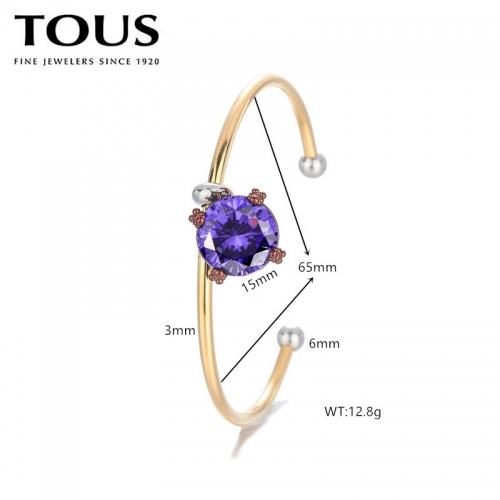 Stainless Steel Tou*s Bangle-DY240710-SL-231G-271-19