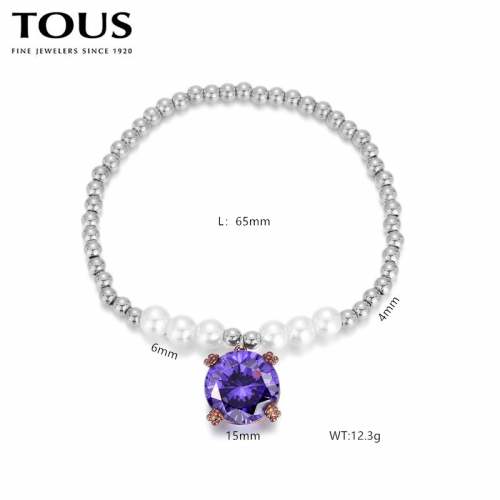 Stainless Steel Tou*s Bracelet-DY240710-SL-212S-214-15