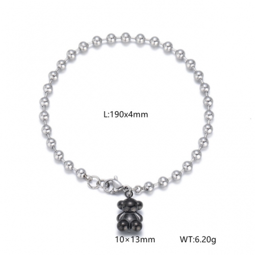 Stainless Steel Tou*s Bracelet-DY240710-SL-202S-157-11