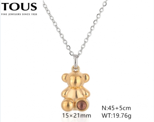 Stainless Steel Tou*s Necklace-DY240710-XL-240SG-214-15