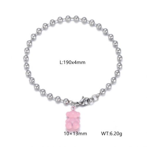 Stainless Steel Tou*s Bracelet-DY240710-SL-204S-157-11