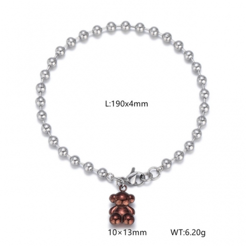 Stainless Steel Tou*s Bracelet-DY240710-SL-206S-157-11