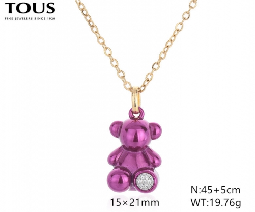 Stainless Steel Tou*s Necklace-DY240710-XL-221G-257-18