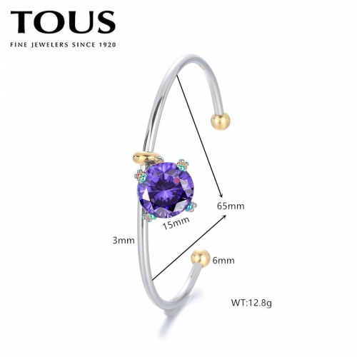 Stainless Steel Tou*s Bangle-DY240710-SL-234S-243-17