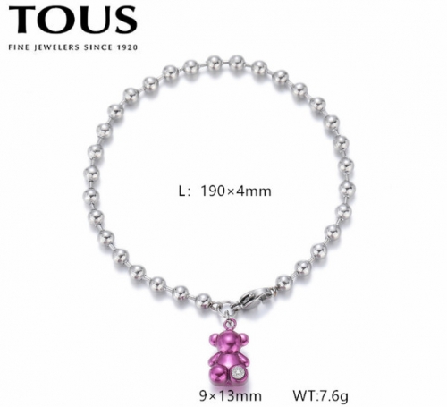 Stainless Steel Tou*s Bracelet-DY240710-SL-278SP-171-12