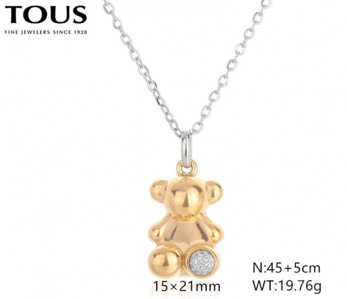 Stainless Steel Tou*s Necklace-DY240710-XL-211S-243-17