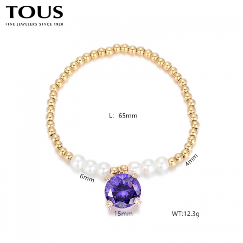 Stainless Steel Tou*s Bracelet-DY240710-SL-211G-243-17