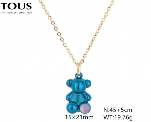 Stainless Steel Tou*s Necklace-DY240710-XL-246GB-229-16