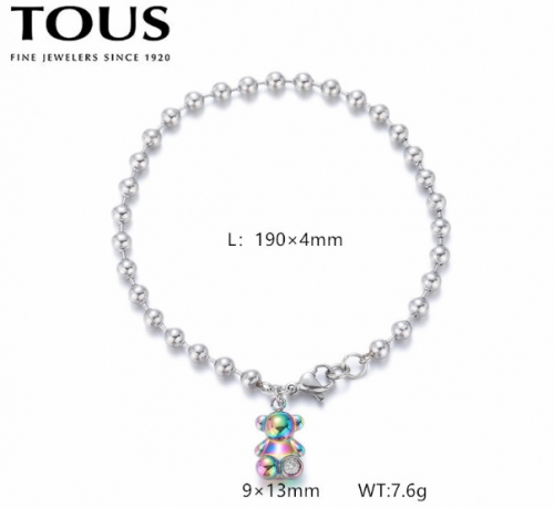 Stainless Steel Tou*s Bracelet-DY240710-SL-281SC-171-12