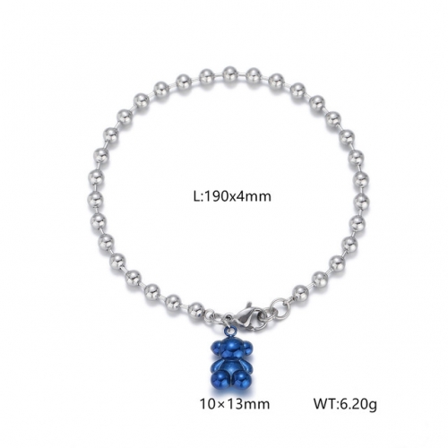 Stainless Steel Tou*s Bracelet-DY240710-SL-199S-157-11