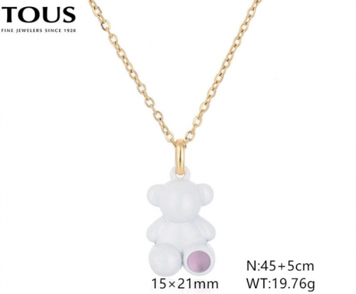 Stainless Steel Tou*s Necklace-DY240710-XL-251GW-229-16