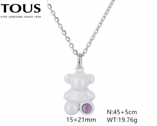 Stainless Steel Tou*s Necklace-DY240710-XL-251SW-214-15