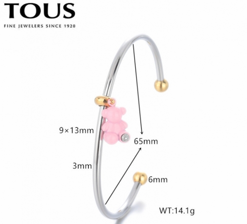 Stainless Steel Tou*s Bangle-DY240710-SL-250SP-257-18