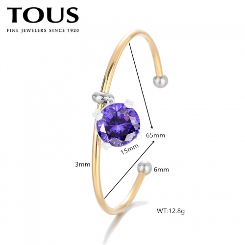 Stainless Steel Tou*s Bangle-DY240710-SL-226G-271-19