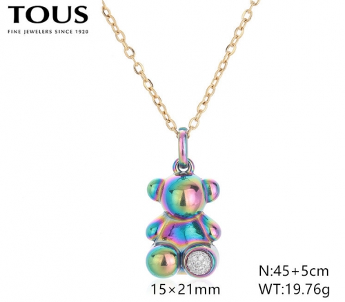 Stainless Steel Tou*s Necklace-DY240710-XL-223G-257-18