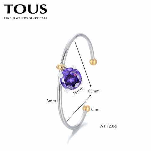 Stainless Steel Tou*s Bangle-DY240710-SL-226S-243-17