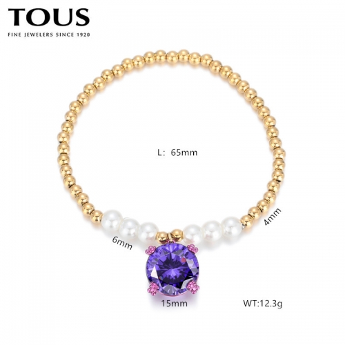 Stainless Steel Tou*s Bracelet-DY240710-SL-218G-243-17