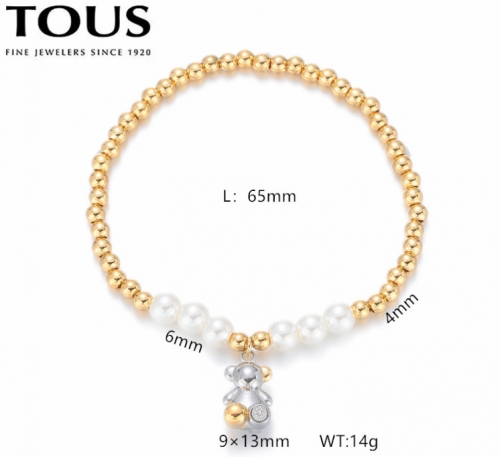 Stainless Steel Tou*s Bracelet-DY240710-SL-255GS-243-17