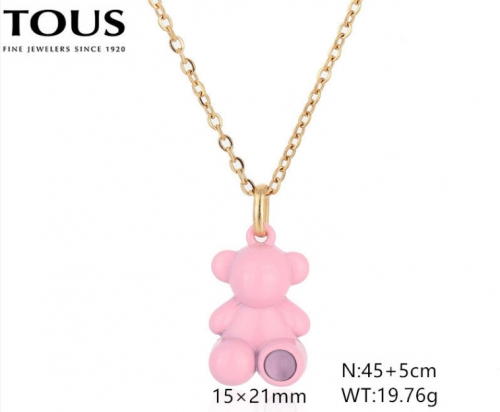 Stainless Steel Tou*s Necklace-DY240710-XL-252GP-229-16