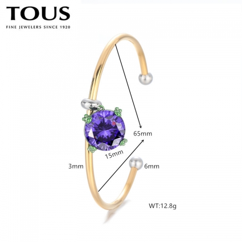 Stainless Steel Tou*s Bangle-DY240710-SL-233G-271-19