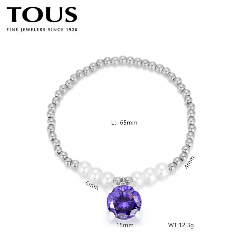 Stainless Steel Tou*s Bracelet-DY240710-SL-214S-214-15