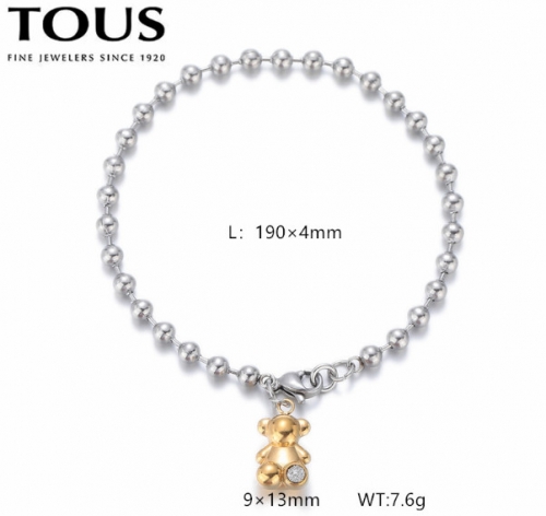 Stainless Steel Tou*s Bracelet-DY240710-SL-268SG-171-12