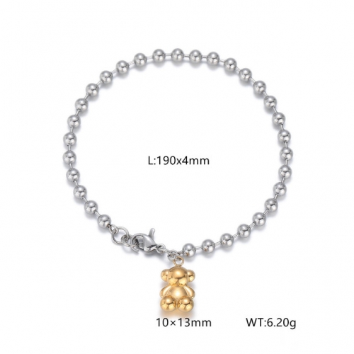 Stainless Steel Tou*s Bracelet-DY240710-SL-195S-157-11