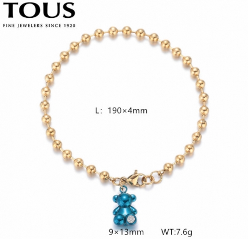 Stainless Steel Tou*s Bracelet-DY240710-SL-274GB-200-14