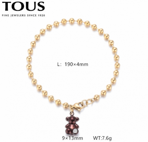 Stainless Steel Tou*s Bracelet-DY240710-SL-276GC-200-14