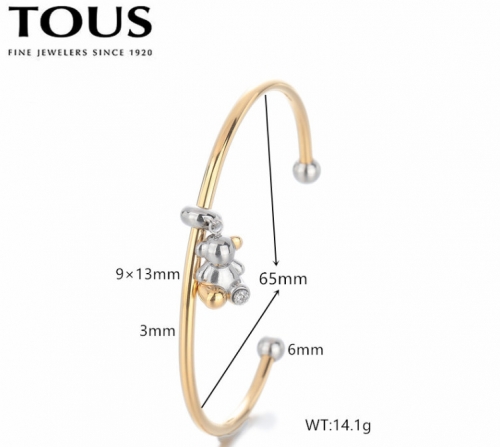 Stainless Steel Tou*s Bangle-DY240710-SL-240GS-286-20