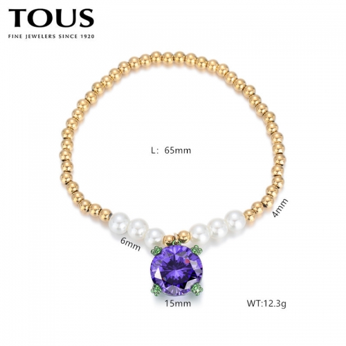 Stainless Steel Tou*s Bracelet-DY240710-SL-217G-243-17