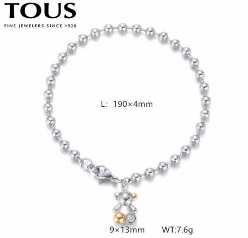 Stainless Steel Tou*s Bracelet-DY240710-SL-270SG-171-12