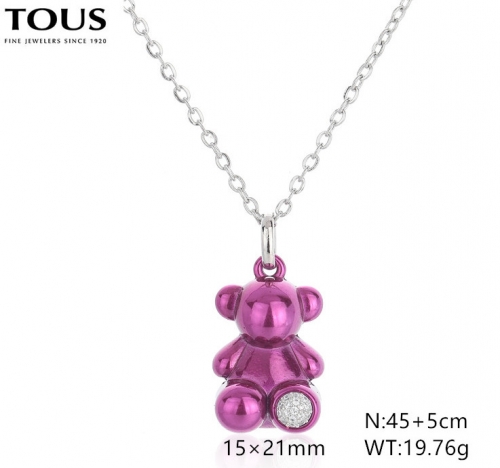 Stainless Steel Tou*s Necklace-DY240710-XL-221S-243-17