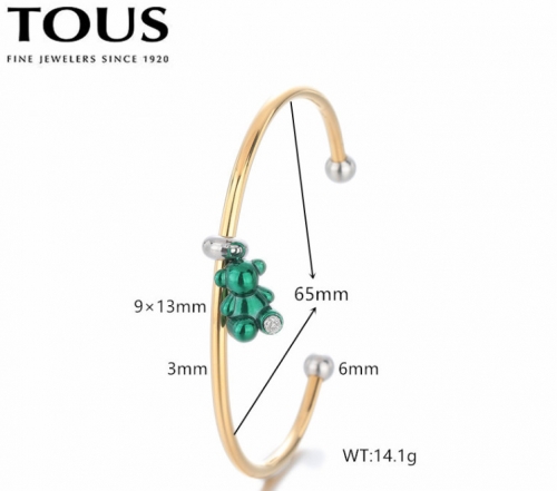 Stainless Steel Tou*s Bangle-DY240710-SL-243GG-286-20