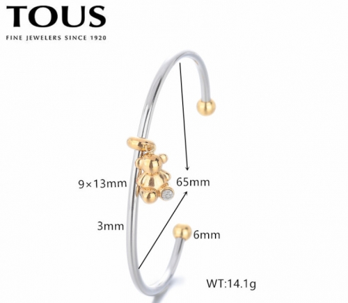 Stainless Steel Tou*s Bangle-DY240710-SL-238SG-257-18