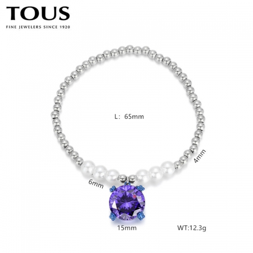 Stainless Steel Tou*s Bracelet-DY240710-SL-216S-214-15