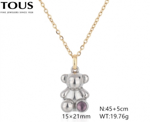 Stainless Steel Tou*s Necklace-DY240710-XL-239GS-214-15