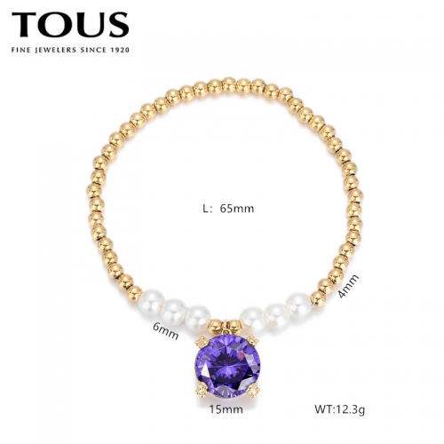 Stainless Steel Tou*s Bracelet-DY240710-SL-210G-243-17